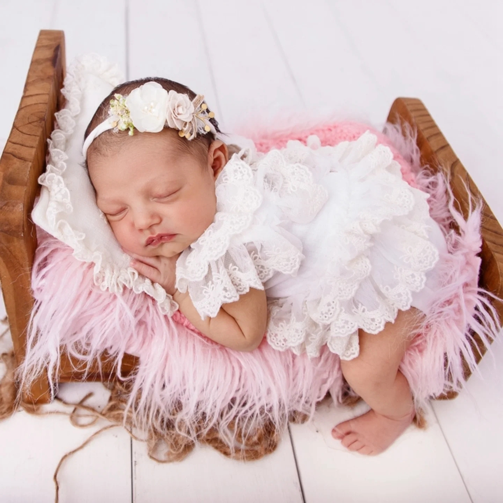 Newborn Baby Girl Romper Floral - Alat Peraga Fotografi Bayi Baru Lahir