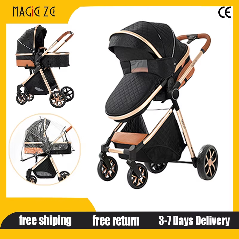 Lightweight Foldable Baby Stroller Compact - Kereta Dorong Bayi 2-in-1 Ringan dan