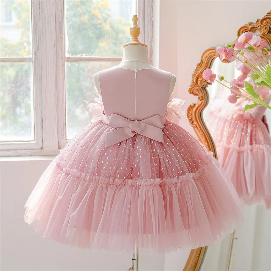 Gaun Putri Berumbai untuk Anak - Toddler Girl Tulle Party Dress ulasan dan harga