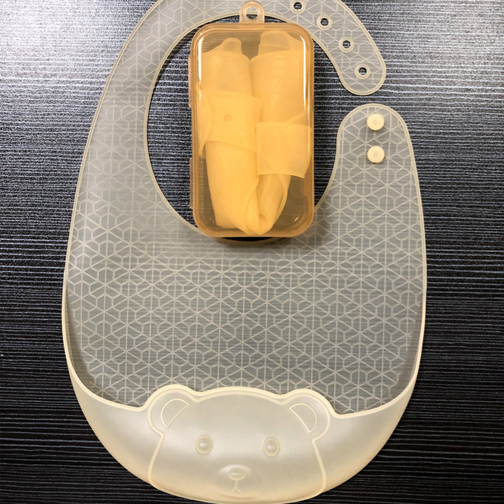 Celemek makan bayi, celemek ma - Waterproof Baby Bibs Silicone ulasan dan harga