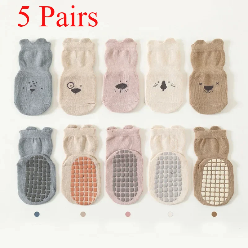 3/5 Pasang Kaus Kaki Kasual Be - Unisex Baby Socks Non Slip ulasan dan harga