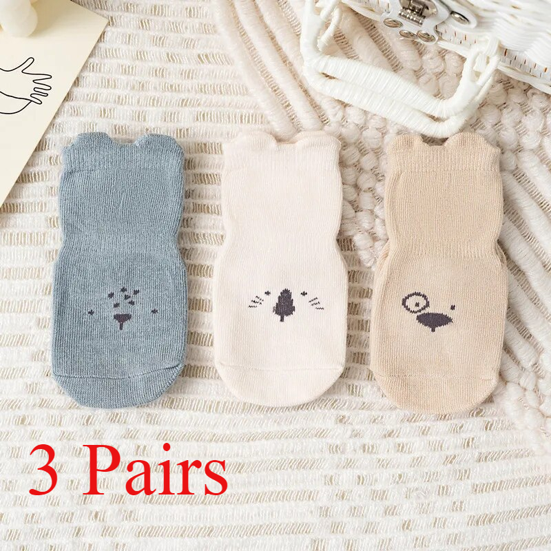 3/5 Pasang Kaus Kaki Kasual Be - Unisex Baby Socks Non Slip ulasan dan harga