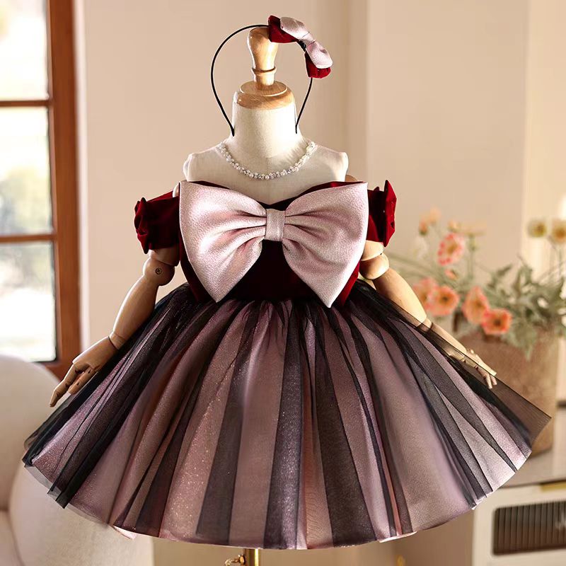 Gaun Anak Perempuan Jill Wish  - Toddler Girl Tulle Party Dress ulasan dan harga